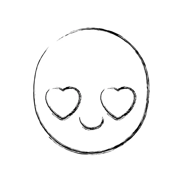 Рисунок Симпатичный Вектору Выражения Лица Любовника — стоковый вектор
