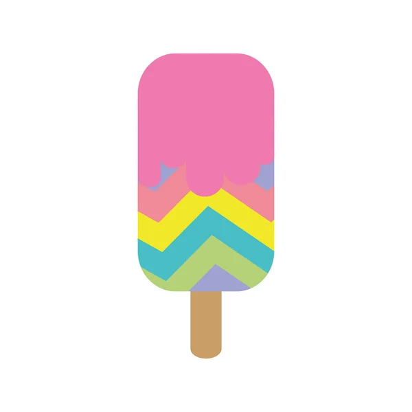 Lolly Colorido Del Hielo Del Caramelo Con Ilustración Del Vector — Archivo Imágenes Vectoriales