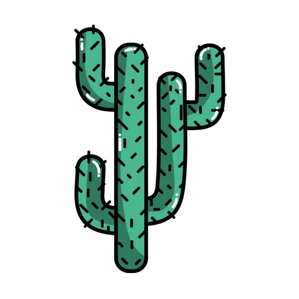 Cactus Naturel Plante Été Vecteur Désert Illustration — Image vectorielle
