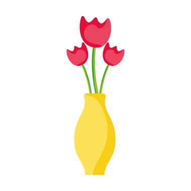 Doğal çiçek yaprakları içinde kavanoz vektör çizim ile