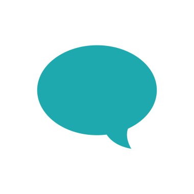 tam renkli oval sohbet kabarcık sanat metin iletisi vektör çizim