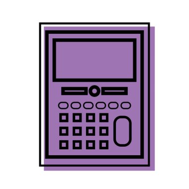 renk hesap makinesi nesne okul eğitim tasarım vektör çizim