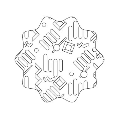 çizgi yıldız grafik memphis tarzı arka plan vektör çizim ile