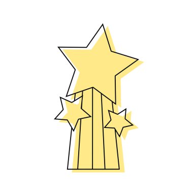 gökkuşağı simge vektör çizim ile tasarım renk parlak yıldız