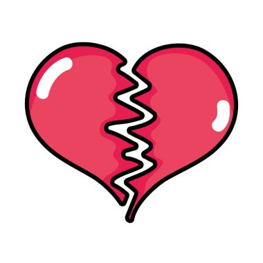 aşk tasarlamak vektör kırık kalp sembolü