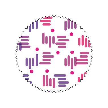 Daire soyut geometrik tarzı arka plan vektör çizim ile