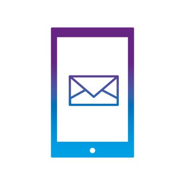 Smartphone aygıt araç teknolojisi ve elektronik Tema izole tasarım vektör çizim