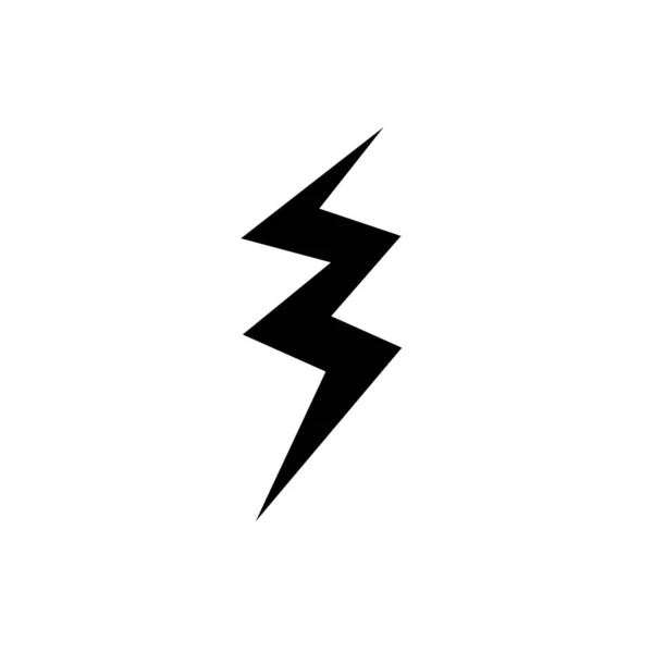 Obrysový Thunder Symbol Ikonu Upozornění Upozornění Vektorové Ilustrace — Stockový vektor