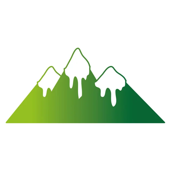 Γραμμή Χρώμα Φυσικό Βουνά Χιόνι Στην Απεικόνιση Διανυσματική Σχεδίαση Συμβουλή — Διανυσματικό Αρχείο