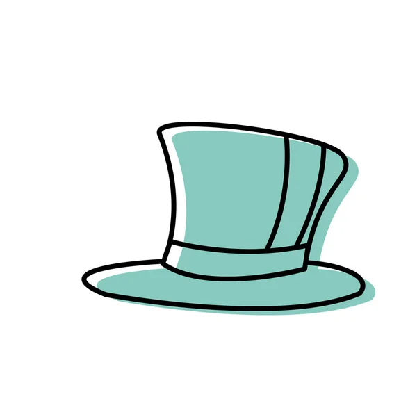 Καπέλο Του Σχεδίου Υφασμάτων Για Κοστούμια Και Αξεσουάρ Θέμα Απομονωμένες — Διανυσματικό Αρχείο
