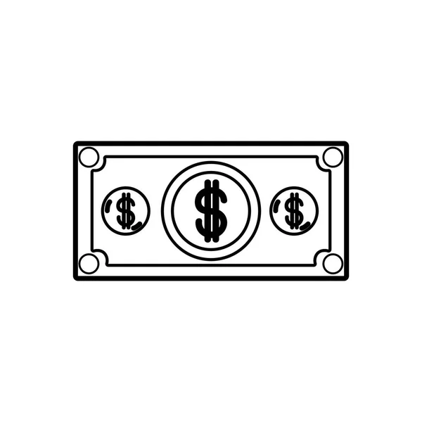 お金金融のビルと商業テーマ分離デザイン ベクトル イラスト — ストックベクタ