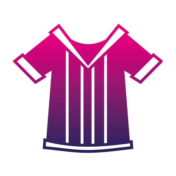 Silhueta Shirt Objeto Para Jogar Futebol Americano Vetor Ilustração — Vetor de Stock