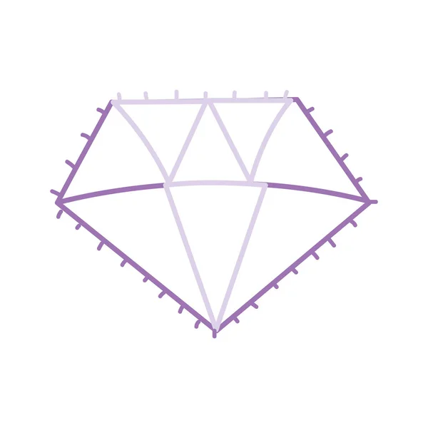 Diamante Jóias Preciosas Tema Precioso Design Isolado Ilustração Vetorial — Vetor de Stock