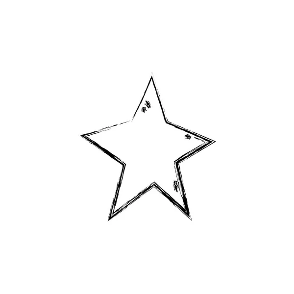 Estrela Decoração Tema Sucesso Design Isolado Ilustração Vetorial — Vetor de Stock