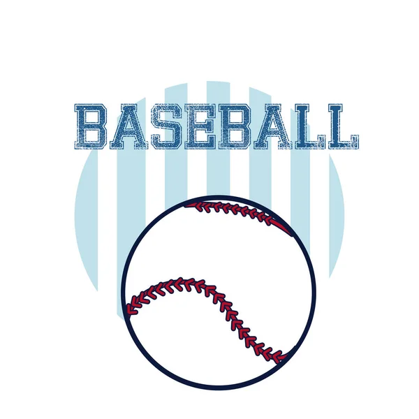 Baseball Sport Ball Vektor Illustration Grafik Design — Stockvektor