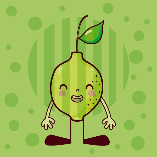 Citron Roztomilé Vtipné Kreslené Vektorové Ilustrace Grafický Design — Stockový vektor