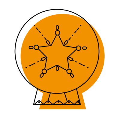 neşeli Noel dekorasyon tasarım vektör çizim nesnesine