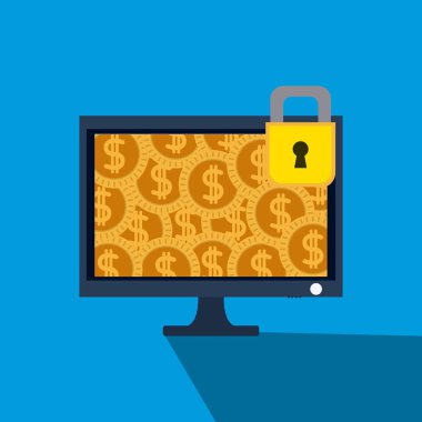 Pc vektör çizim grafik tasarım güvenli çevrimiçi işlemlerden