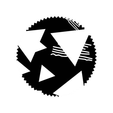 geometrik figür arpacık arka plan vektör çizim ile kontur daire