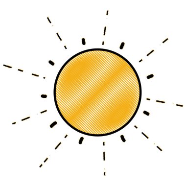 rendelenmiş doğal güneş ışığı ray hava vektör çizim