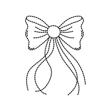 noktalı şekil şerit yay ile kaburgalar süsleme tasarlamak vektör