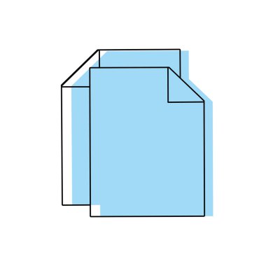 iş belge vektör çizim dikkat edilmesi gereken renk yaprak kağıt