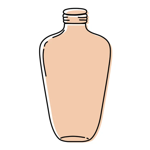 色長い石工の瓶を保持スタイルのベクトル図 — ストックベクタ