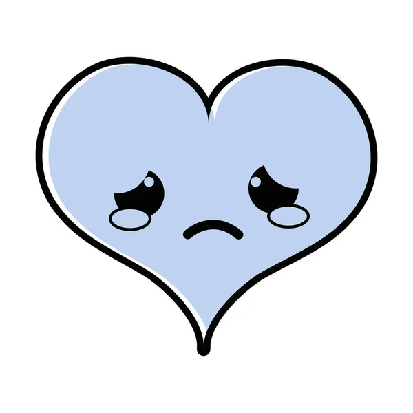 Цветные Плач Сердца Страсть Кавайи Характер Вектор Иллюстрации — стоковый вектор