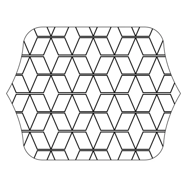 幾何学的なパターンを持つ行四角形図形背景スタイルのベクトル図 — ストックベクタ