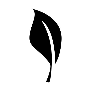 siluet doğa yaprak egzotik bitki tasarlamak vektör