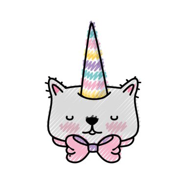 Hayvan evde beslenen hayvan ve yavru tema izole tasarım vektör çizim karikatür kedi