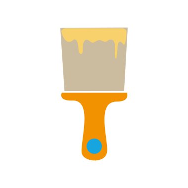 ev tasarım vektör çizim boyamak için renkli fırça aracı