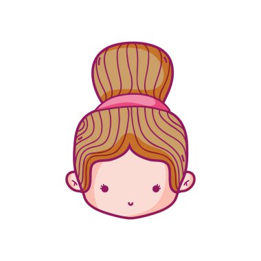 Kız çocuk çocukluk ve küçük insanlar Tema izole tasarım vektör çizim