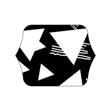 kontur çizgi quadrate geometrik figür arpacık arka plan vektör çizim ile