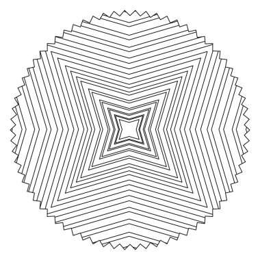 çizgi daire ile desen soyut şekiller adam tasarlamak vektör