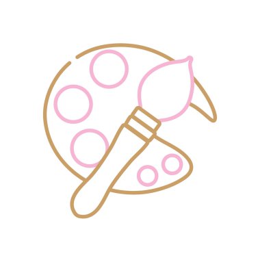 paintbrust araçları sanat tasarlamak vektör paletle siluet