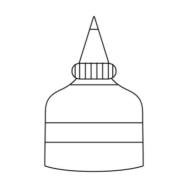 çizgi tutkal okul aracı eğitim çalışma vektör çizim için