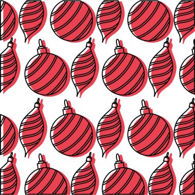 neşeli Noel top dekorasyon arka plan vetor tasarlamak