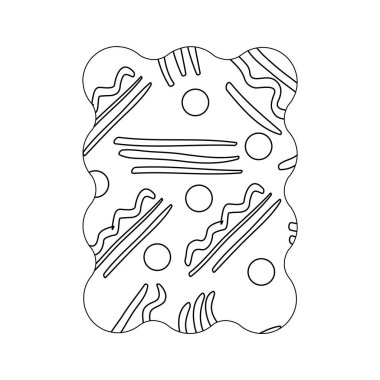 satır dikdörtgen soyut stil memphis arka plan vektör çizim ile