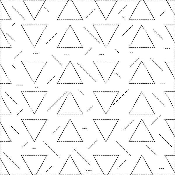 Dotted Shape Graphic Triangle Memphis Style Background Vector Illustration — Stock Vector
