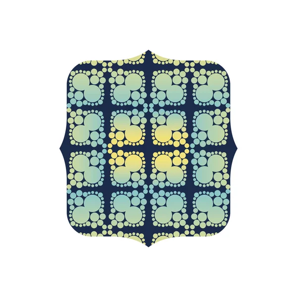 Quadrate Med Kreativ Grafisk Sömlös Bakgrund Stil Vektorillustration — Stock vektor