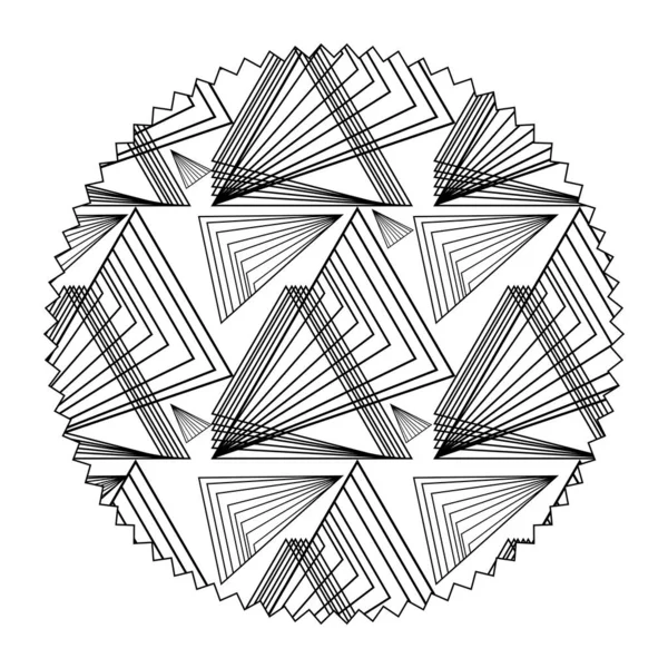 Kreis Mit Nahtlosen Musterformen Hintergrund Stil Vektor Illustration — Stockvektor