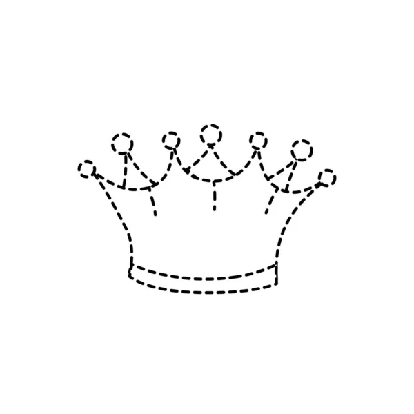 Корона Королевской Роскоши Ювелирные Украшения Тема Изолированный Дизайн Векторная Иллюстрация — стоковый вектор