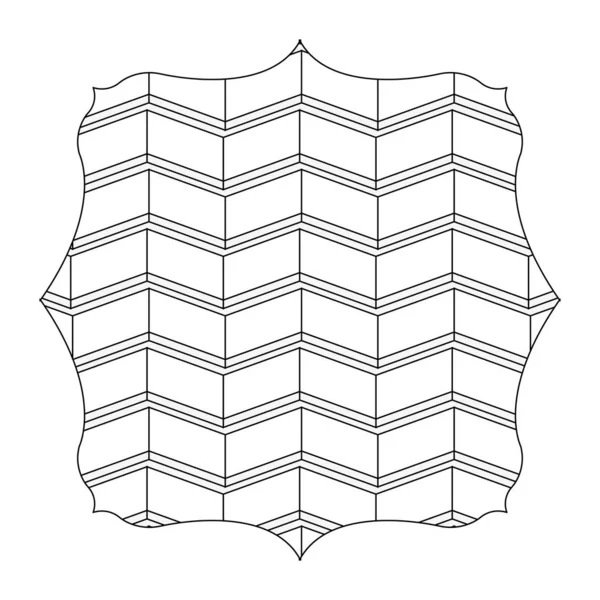 Linea Quadrata Con Modello Forme Senza Soluzione Continuità Sfondo Disegno — Vettoriale Stock