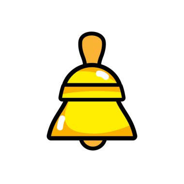 Bell halka uyarı ve alarm Tema izole tasarım vektör çizim