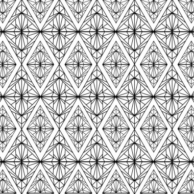 Dikişsiz desen şekiller arka plan dekorasyon vektör çizim