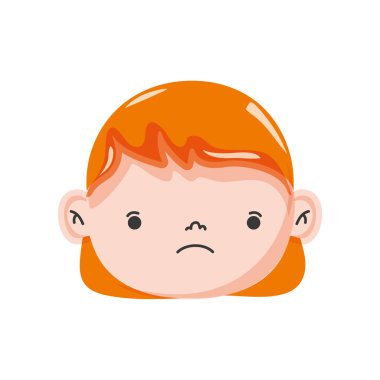 avatar kız baş saç modeli tasarımı ile illustraion vektör