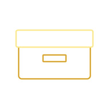 renkli çalışma kutusu paketi nesne tasarım vektör çizim