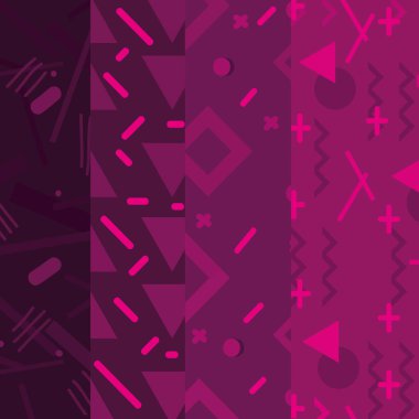 renk stil geometrik figür grafik memphis arka plan vektör çizim