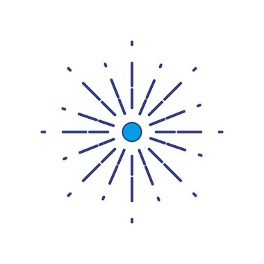 tam renkli doğal kuvvetli güneş ışığı ile soyut ray tasarlamak vektör